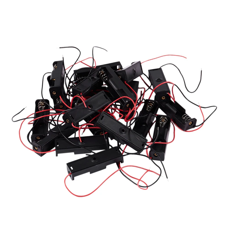 

Футляр для батарей AA, черный, 2 проводных, 20 шт.