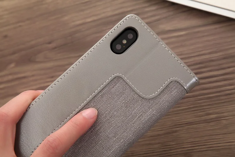 Магнитный флип-чехол для iphone X XS Max XR, джинсовая ткань из искусственной кожи, чехол для iphone 6, 6 S, 7, 8 Plus, кошелек, держатель для карт с ремешком