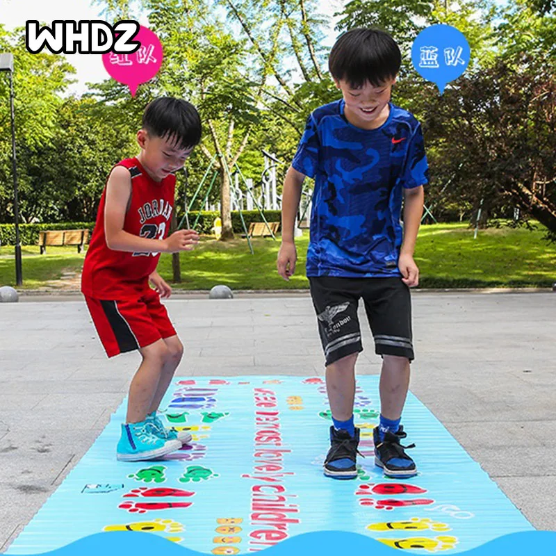 

Kids Jumping Carpet Baby Jump Lattice Kindergarten Team Game Pad Early Childhood Fun Toys Child adult indoor Outdoor Sports Toys