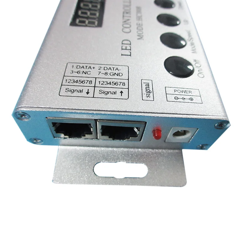 

HC008 4Keys DC 5V 12V 24V programmable RGB led pixel controller 133 effect modes dimmer for WS2812 WS2811 2801 LED Strip Light