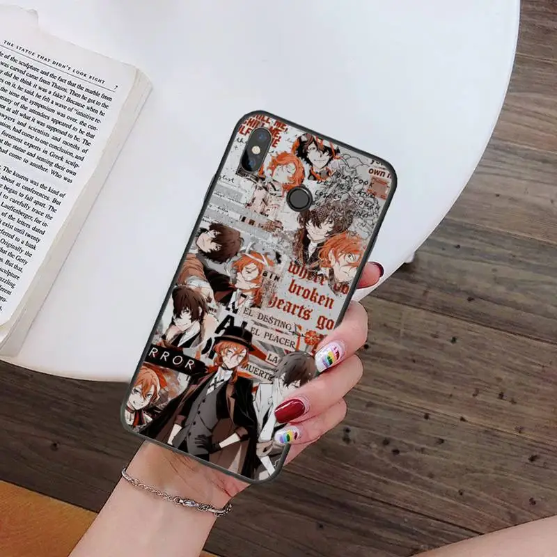 

Bungou Stray Dogs Dazai Osamu Anime high quality luxury Phone CaseFor Xiaomi Redmi note 7 8 9 t k30 max3 9 s 10 pro lite