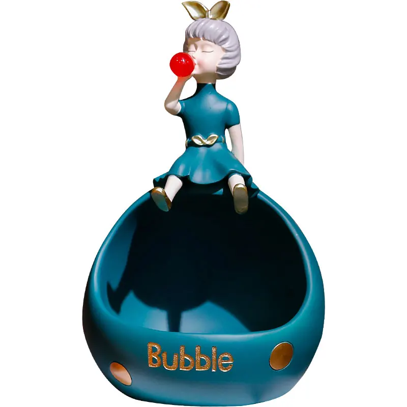 

Nordic Style Hallway Key Ornaments Gathering Cute Bubble Girl Creative Living Room Wine Cabinet Home Decorations