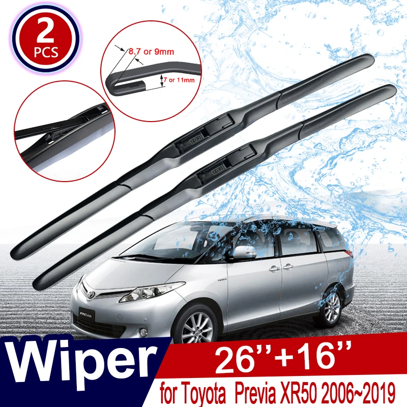 

Car Wiper Blade Windshield for Toyota Previa 50 2006~2019 XR50 Estima Tarago Windscreen Wipers Car Accessories 2007 2008 2018