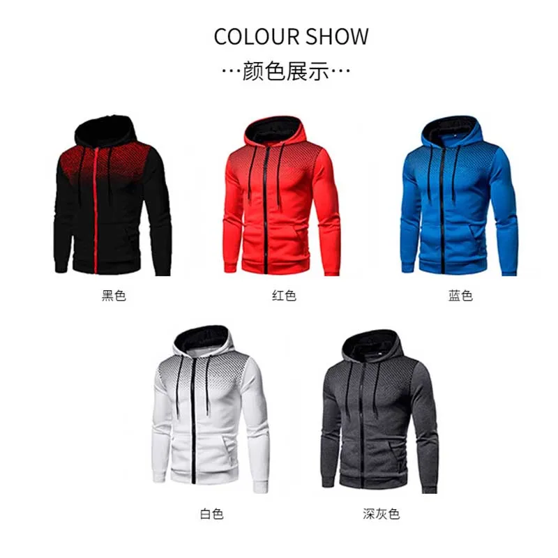 

Sweater Sportswear Men'S Polyester 2021 New Autumn Sportswear Men'S Casual Sportswear Polka Dot Hoodie