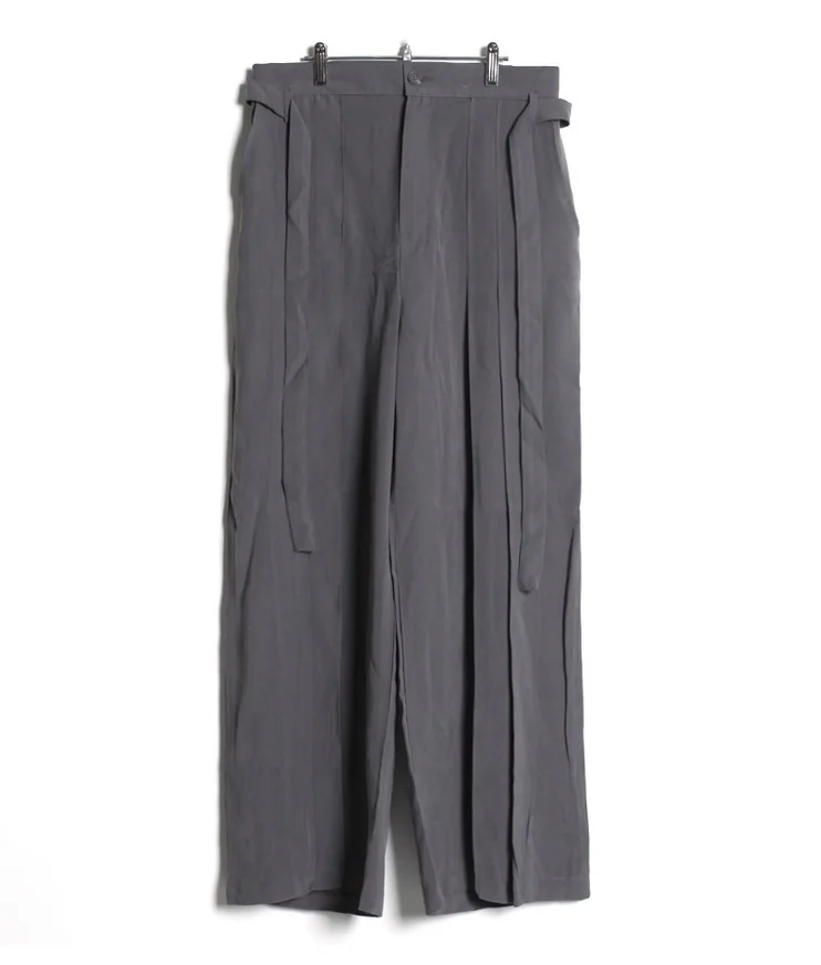 

Men's casual pants Korean fashion loose straight tube versatile drop pleated wide leg fashion brand smart pants