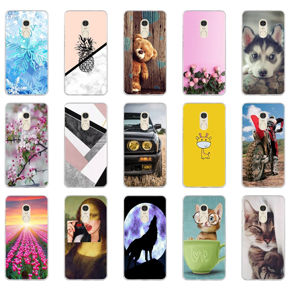 Мягкий чехол для Xiaomi Redmi note 4 силиконовый телефона бампер задняя крышка