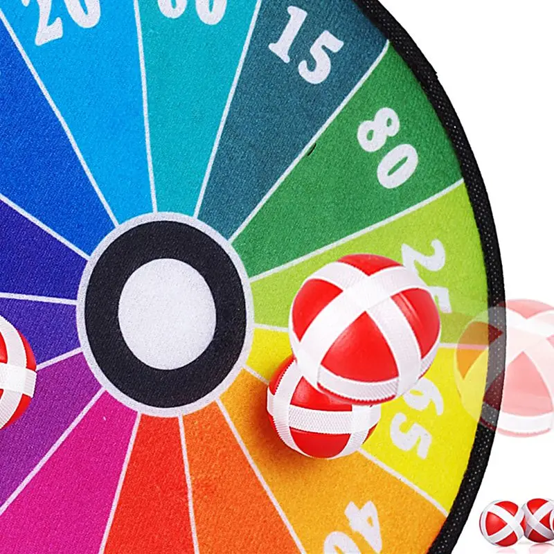 

27.5cm Kids Safety Dart Board Sports Toys Sticky Ball Target Game Indoor Outdoor Parent-child Interaction