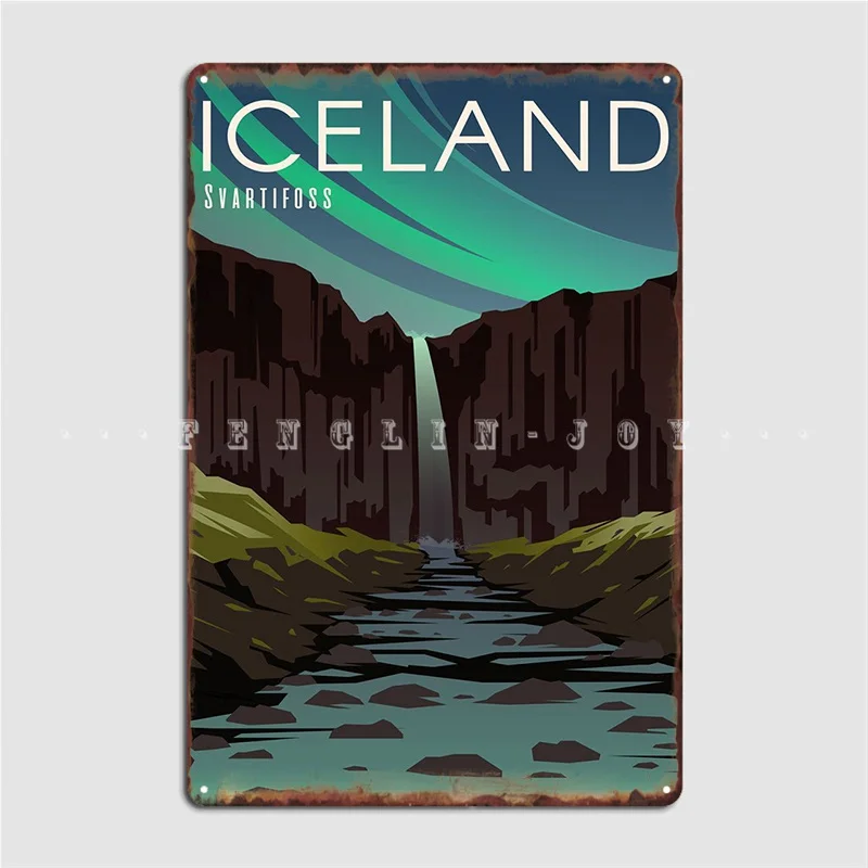 

Iceland Metal Sign Printing Club Painting Décor Cinema Tin Sign Poster