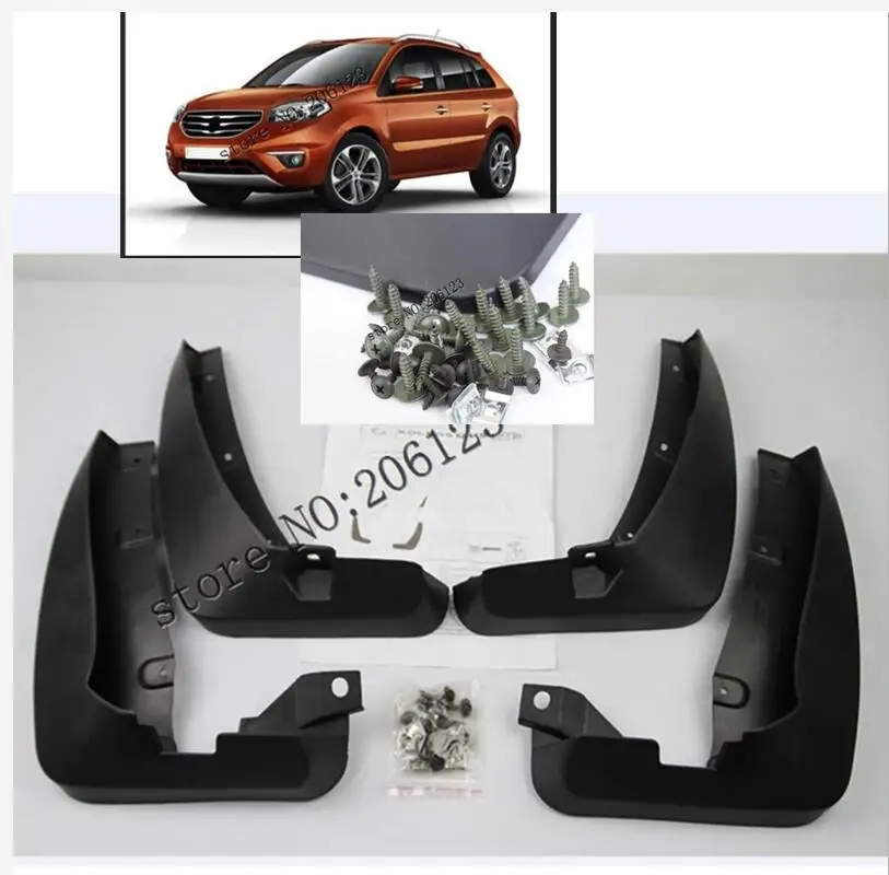 Набор брызговиков для Renault Koleos 1 2008 2016 Брызговики крыло Передние Задние 2009 2010 2011