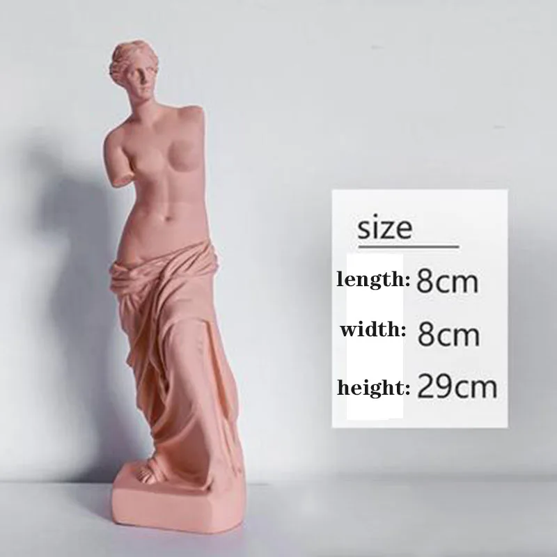 

29cm European Style Home Decoration Resin Statue Modern Sculpture Art Greece Figurine Crafts Sketch Model Creativity for Decor