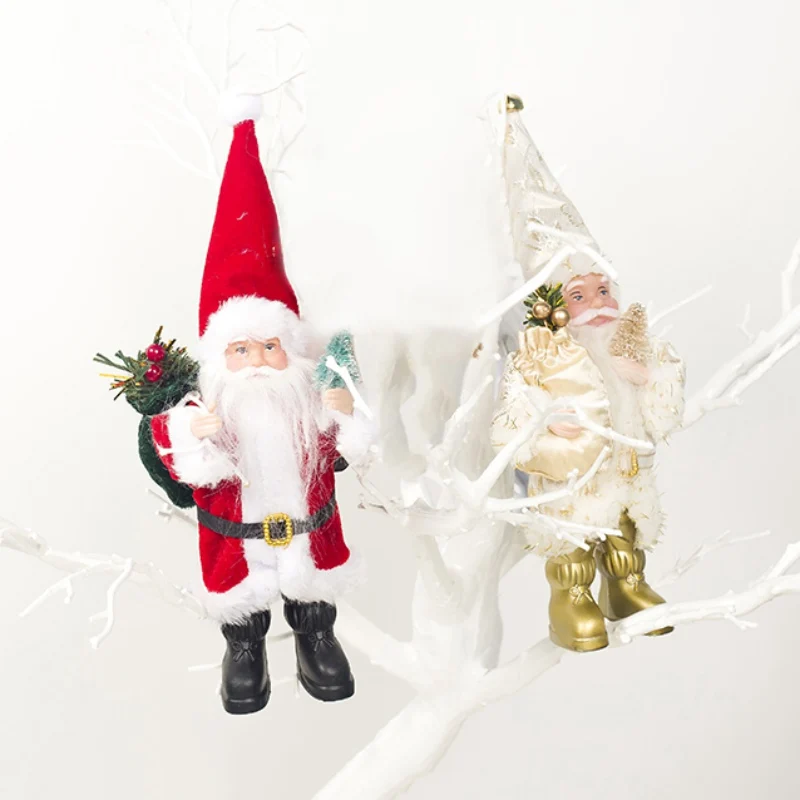 Стоящая коллекция кукол Санта Клауса Рождественское украшение праздничный