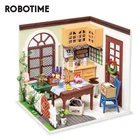 Деревянный миниатюрный кукольный домик Robotime Rolife для творчества, подарок на день рождения DGM09, столовая миссис Чарли