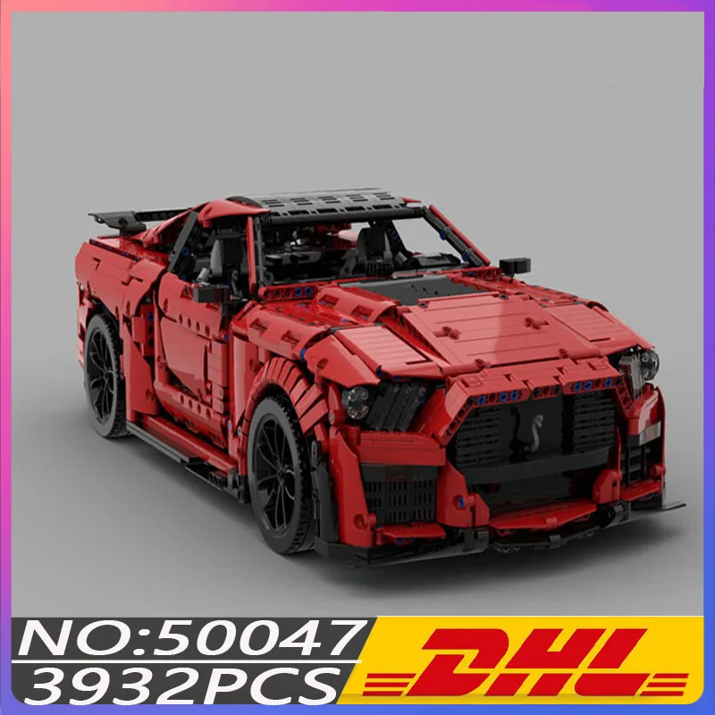 

Hot 3932PCS MOC-50047 Racing Shelbyins GT500s Remote Control Sports Car Technology Building Blocks Bricks Toys Birthday Gift