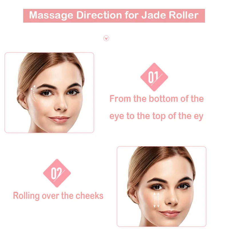 Мини-массажер из розового кварца Нефритовый портативный инструмент лифтинга