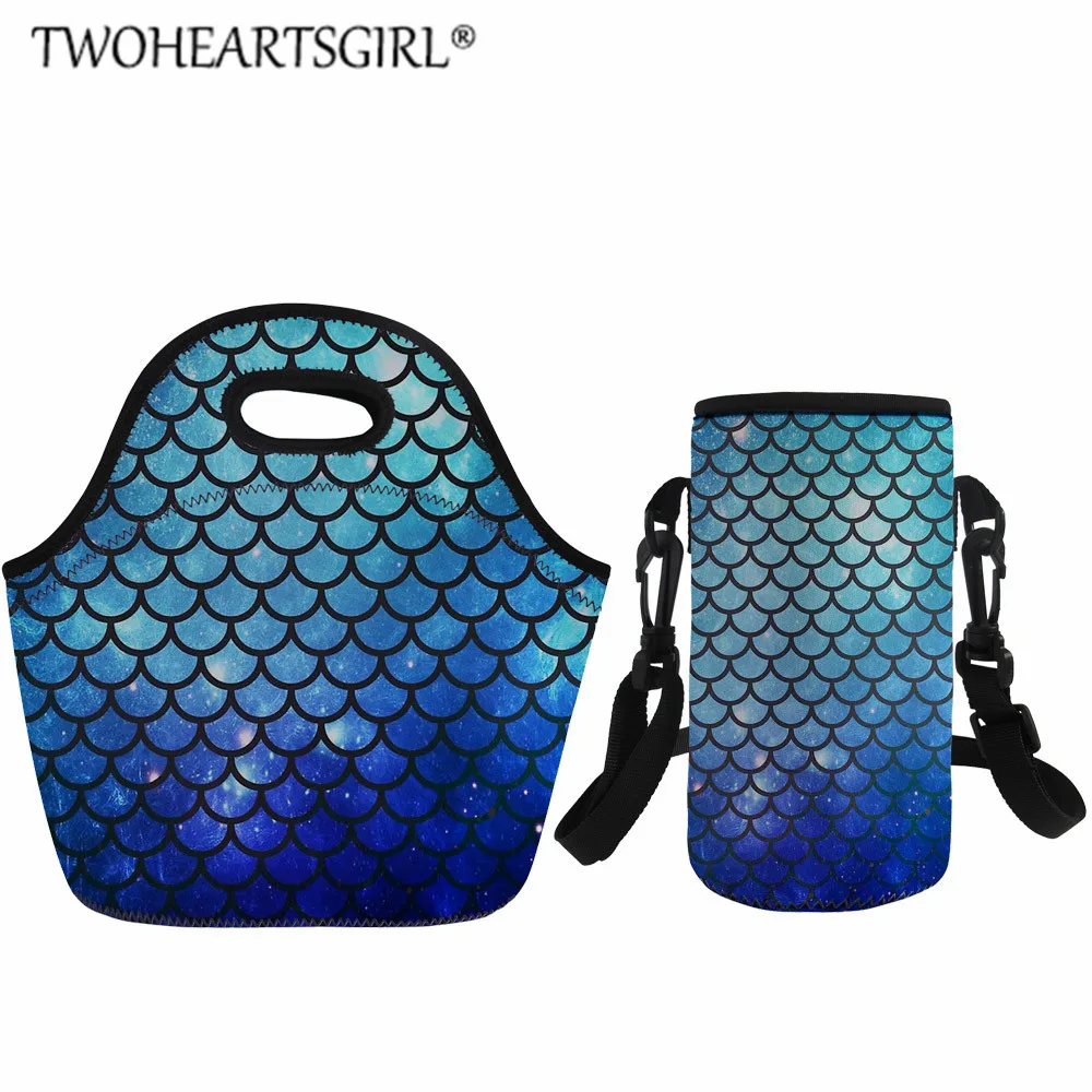 Теплоизолированная сумка для ланча twoheart sgirl с рисунком русалки неопреновый чехол