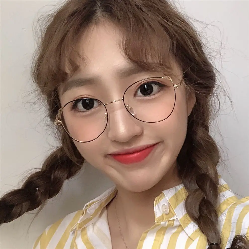 

UV400 Metal Glasses Frame Retro Round Circle Fashion Computer Glasses Gaming Glasses Eyeglasses Anti Blue Light