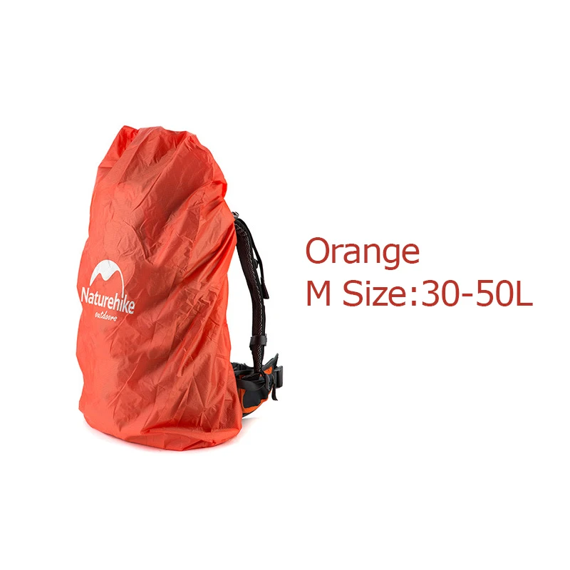 NatureHike NH15Y001-Z 20L-75L водонепроницаемый рюкзак дождевик Сумка дождевик пылезащитный чехол для кемпинга пешего туризма охоты - Цвет: M Size Orange