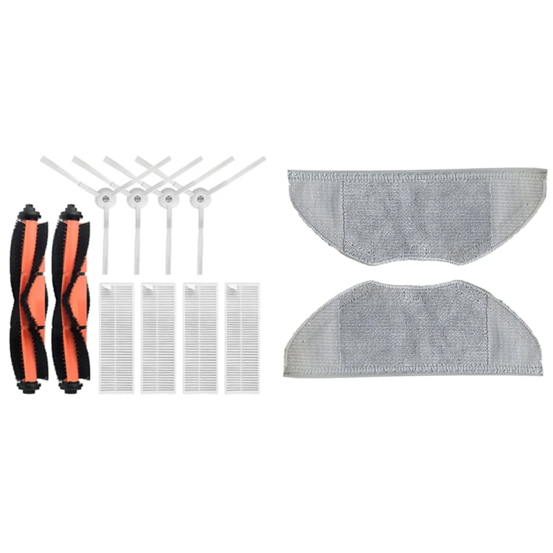 

Promotion!10Pcs for Xiaomi Mijia G1 Main Brush Side Brush Filter for Xiaomi Mijia G1 & 2Pcs Sweeping Robot G1 Replacement Rag
