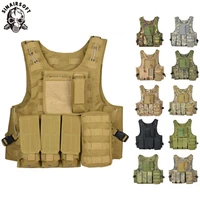 tactical vest amphibious battle military molle waistcoat combat assault plate carrier vest hunting protection vests camouflage