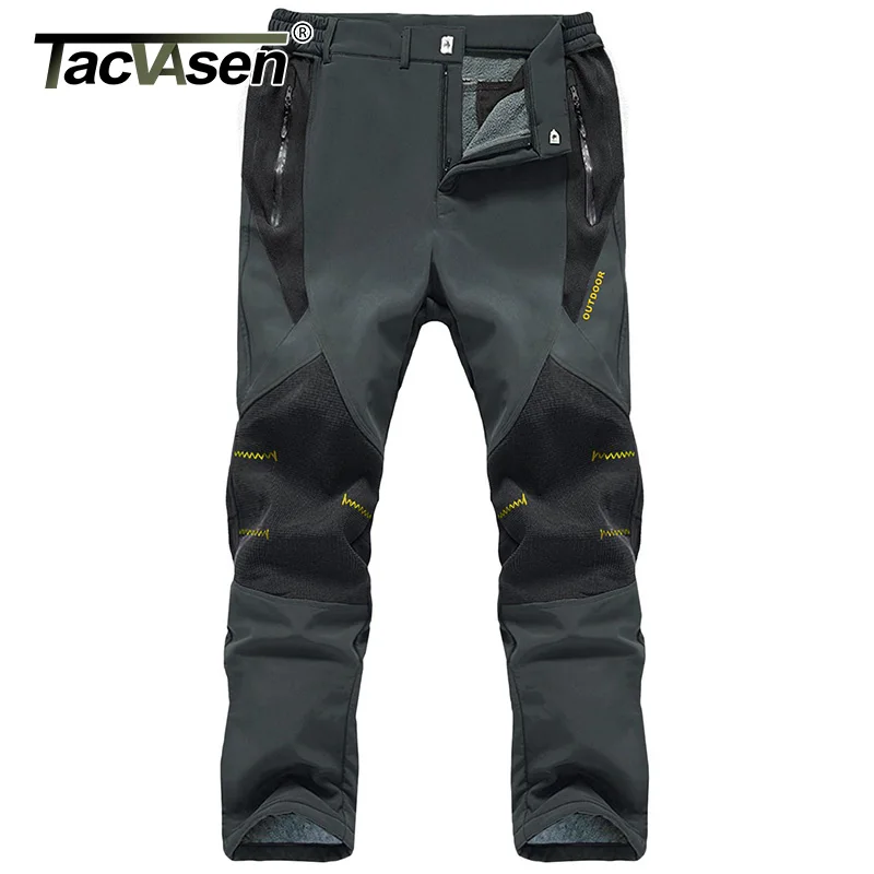 TACVASEN мужские Горные штаны Зимние флисовые для катания на сноуборде и лыжах