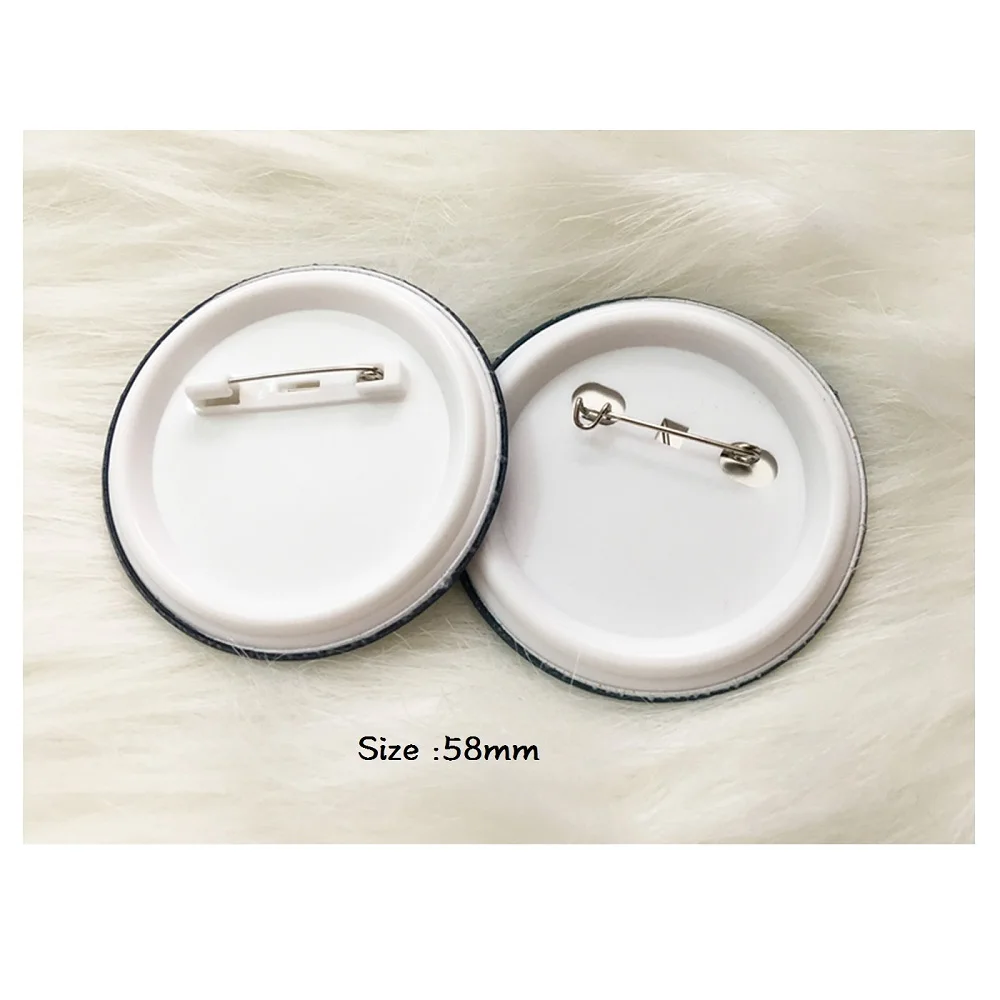 

6pcs Demon Slayer Badge Broochs Kamado Tanjirou Kamado Nezuko Agatsuma Zenitsu Brooch kimetsu no yaiba Medal Metal Pin 58mm