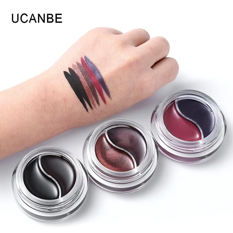 Follome Double Color Eyeliner Cream Professional Long-lasting Black Easy to Wear Waterproof Makeup Tool Matte Eyeshadow |