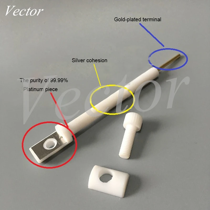 JJ110 PTFE покрытый мульти-электрод назначения держатель Платиновый пластинчатый электрод держатель Рабочий электрод держатель устойчивый к коррозии