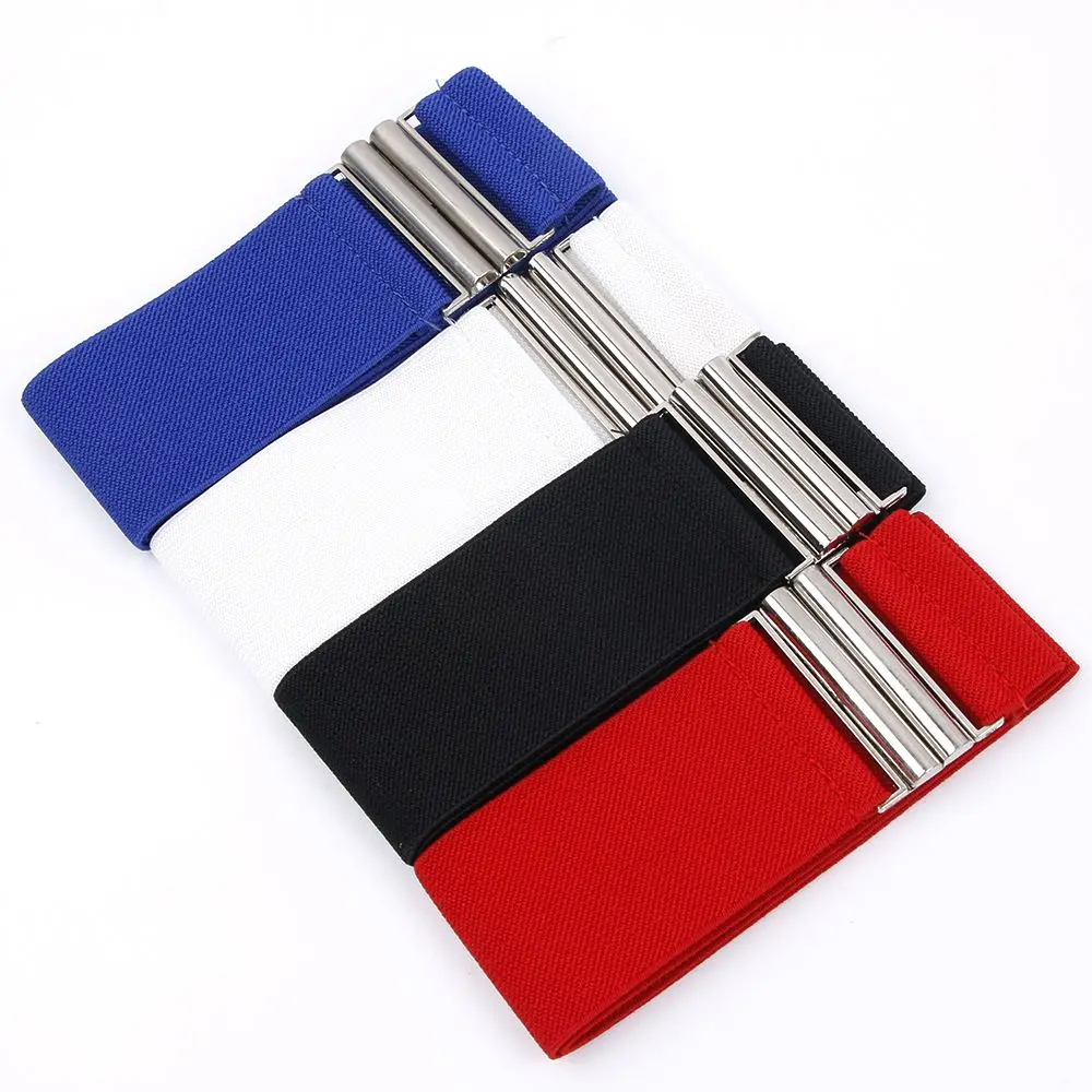 Широкий эластичный корсет с серебряной пряжкой 1 шт.|silver buckle|apparel accessorieswaist belt |