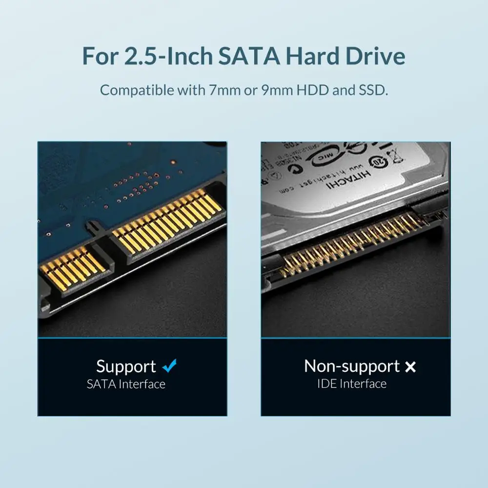 Корпус ORICO для жесткого диска 2 5 дюйма SATA3.0 с 6 Гбит/с|Корпус диска| |