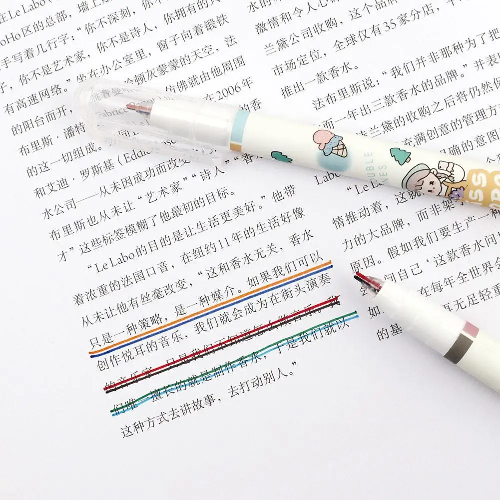 

Double Line Pen Art Drawing Graffiti Student Marker Stationery School Drawing Liner Scrapbooking Office Diary DIY Tip Journ Z1Q3