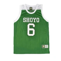 shoyo shohoku school basketball team jersey anime cosplay costume fujima kenji nagano mitsujersey tops shirt sports wear uniform