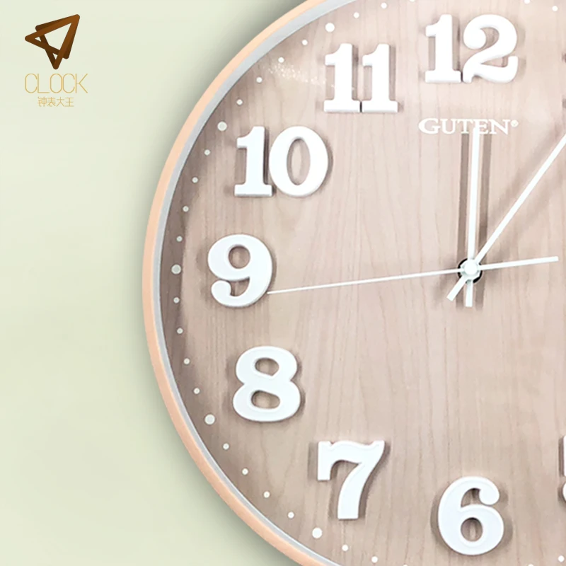 Panda ins wall clock living room home modern simple bedroom mute metal fashion creative Nordic | Wall Clocks