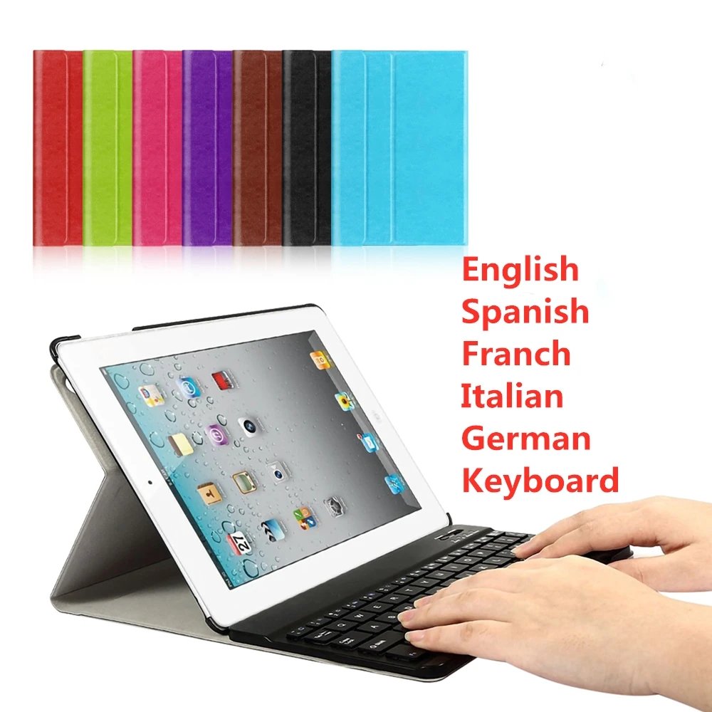 Умный чехол для iPad 2/3/4 9 7 складной с клавиатурой A1395 A1396 A1397 A1416 A1430 A1403 A1458 A1459