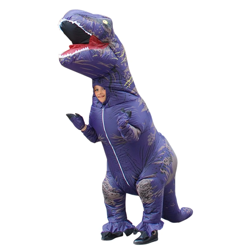 Надувной костюм динозавра T-REX для детей аниме-костюм надувной вечеринки косплея