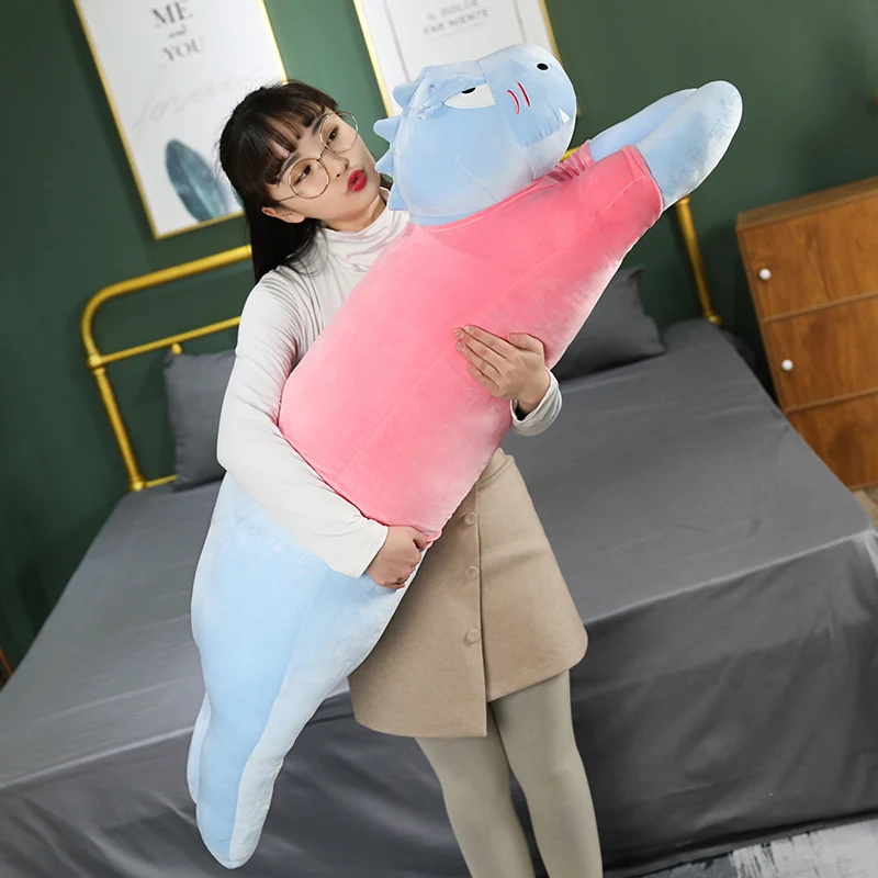 Comprar Almohada De Animales De Dibujos Animados De Tamaño Gigante Para Niños, Cojín De Cama De 130CM, Oso De Peluche, Gato, Dinosaurio, Regalo Para Niños