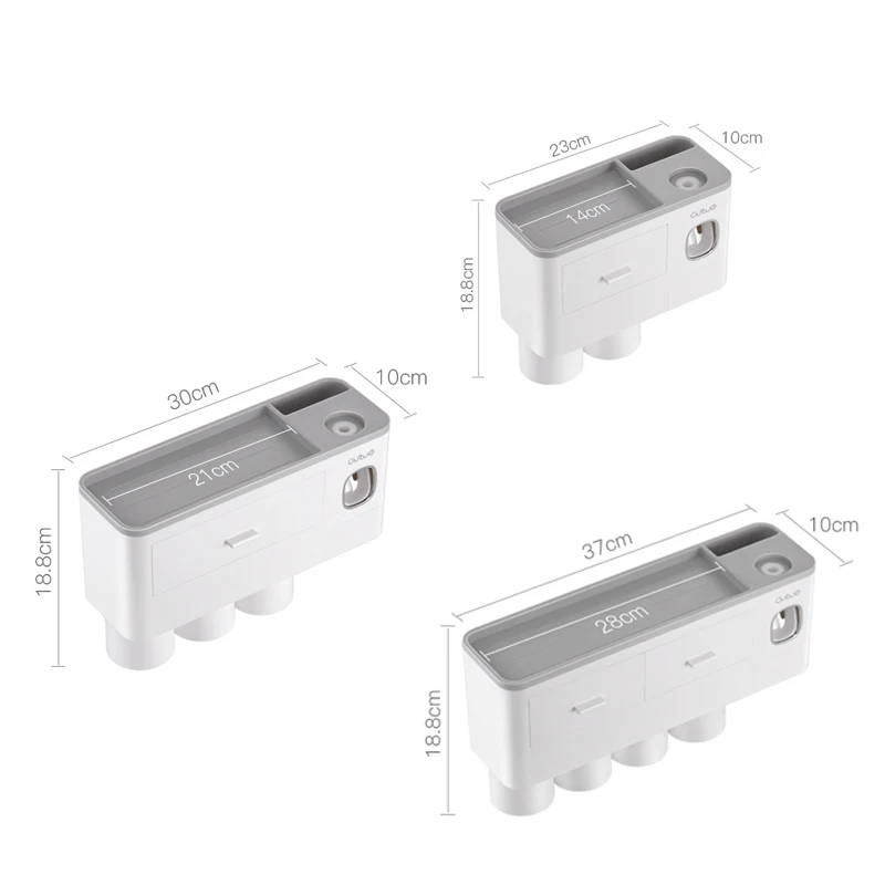 

Bathroom Wall Mount Toothbrush Holder Magnetic Inverted Toothpaste Dispenser Makeup Storage Rack Bathroom Accessories Set