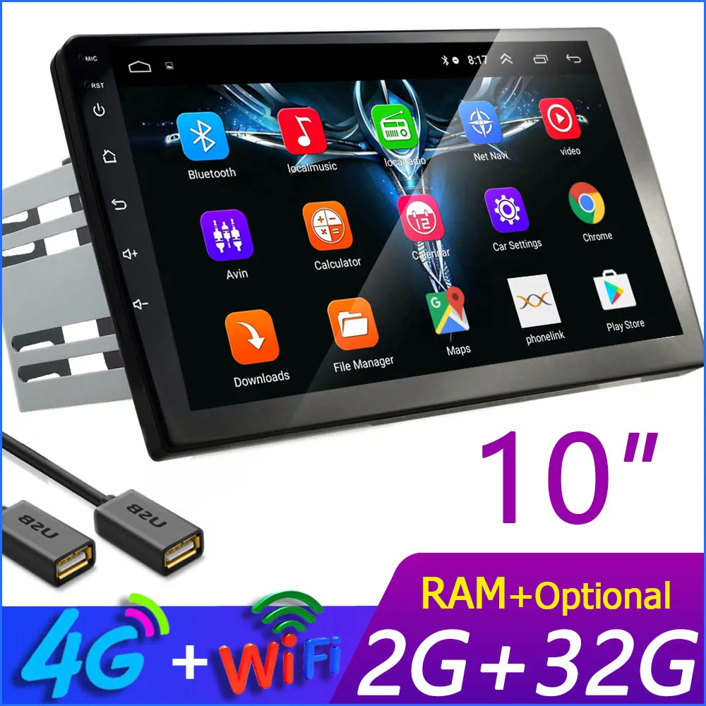 2G RAM 32G 4G 2 din автомобильный радиоприемник для Android мультимедийный плеер 10 inche 2G ram для Toyota Volkswagen hyundai Киа Renault Suzuk Nissan Honda Для Audi Lada - Цвет: 2G RAM 32G 4G