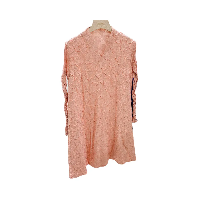 

Women's Autumn Winter 2020 New Temperament High End Lace Pleated Dress