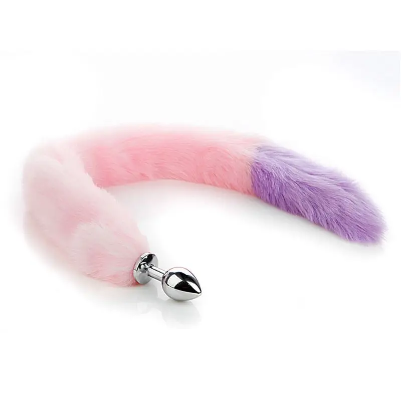 3 размера лисий хвост Анальная пробка металлическая пушистая искусственная