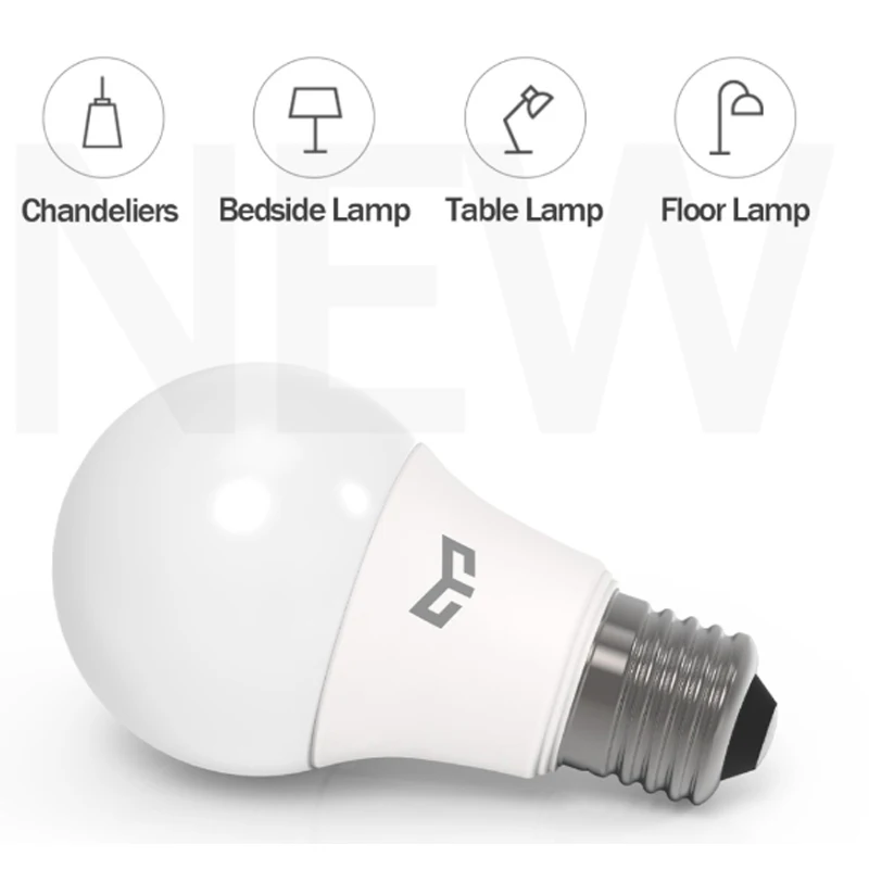 Новый оригинальный Mijia Yee светильник светодиодный холодный белый 9 Вт 7 5 6500 К E27