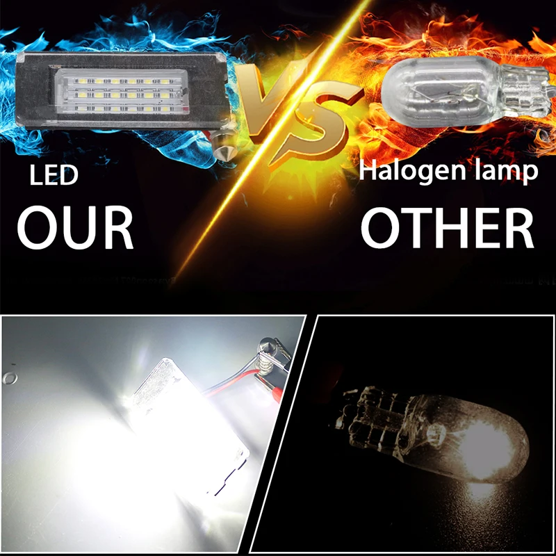 2x18SMD Canbus номерной знак свет лампы без ошибок светодиодный для MINI Cooper R56 R57 R58 R59
