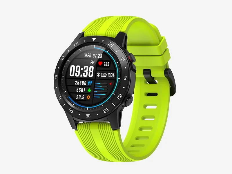 green Torntisc, уличные Смарт-часы, gps, Bluetooth, вызов, мультиспортивный режим, в режиме реального времени, погода, компас, 2G, Sim карта, сердечный ритм, умные часы для мужчин - Цвет: green