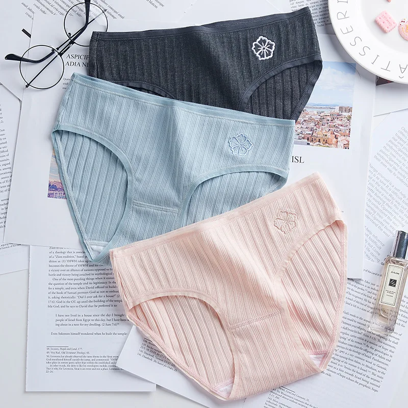 Женские брифы с низкой посадкой Maidy 3 хлопковые трусики нижнее белье для женщин
