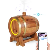 smart app aroma diffuser 350ml barrel shape bluetooth aromatherapy diffuser ultrasonic cool mist humidifier for home bedroom