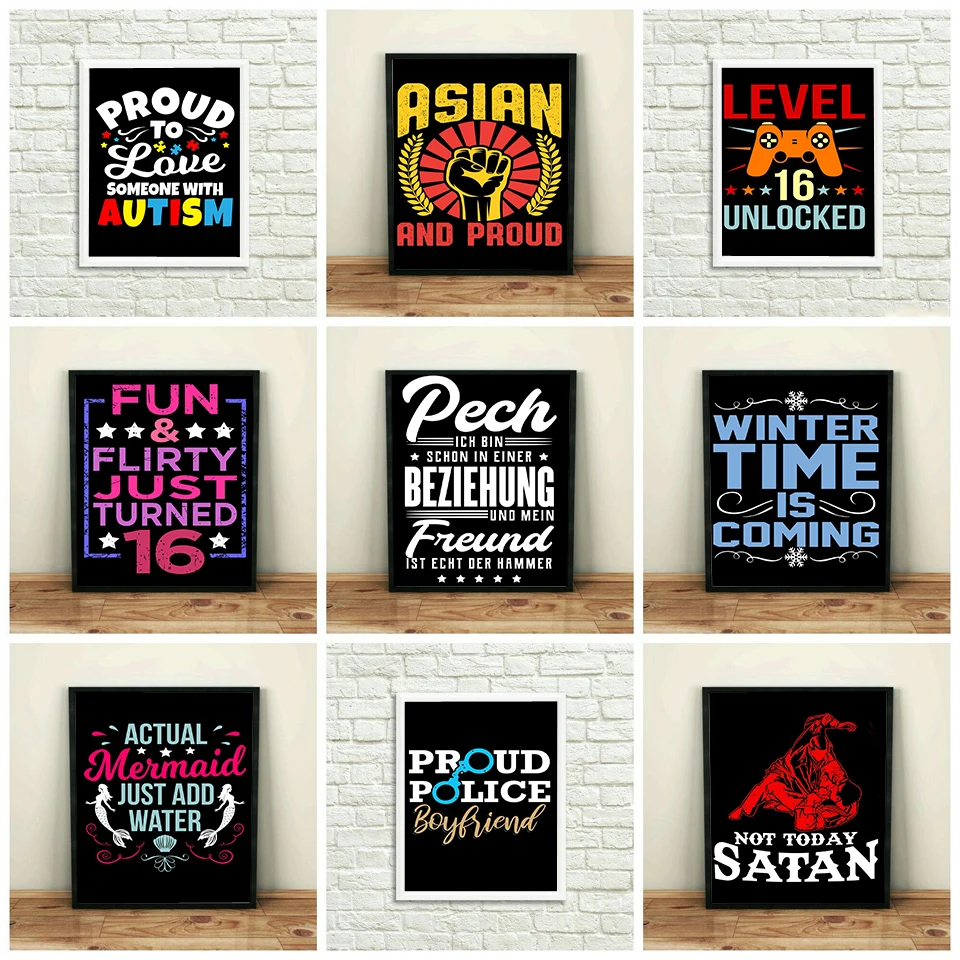

Funny Quote Poster Winter Is Coming Inspiring Color Gamepad Prints Coffee Fashion Art Wall Canvas Painting Home Decor Pictures