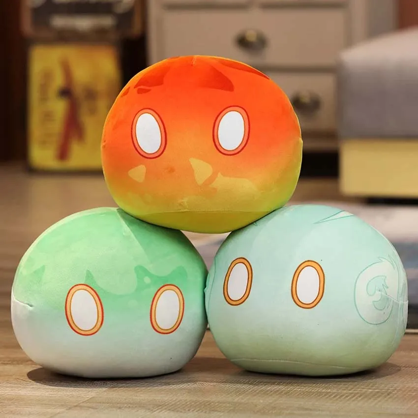 

Cute Cartoon Game Genshin Impact Slime Theme Plush Dolls Kawaii Keli Dango Throw Anime Plushie Toys for Children Birthday Gifts