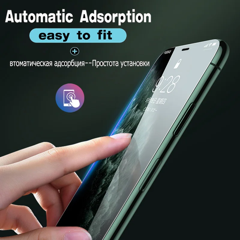 Закаленное стекло с полным покрытием для Apple iPhone 11 12 Pro Max XR X XS защита экрана