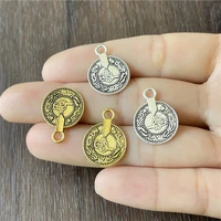 junkang zinc alloy arabian religious ottoman pattern small pendant diy bracelet necklace amulet jewelry connector accessories