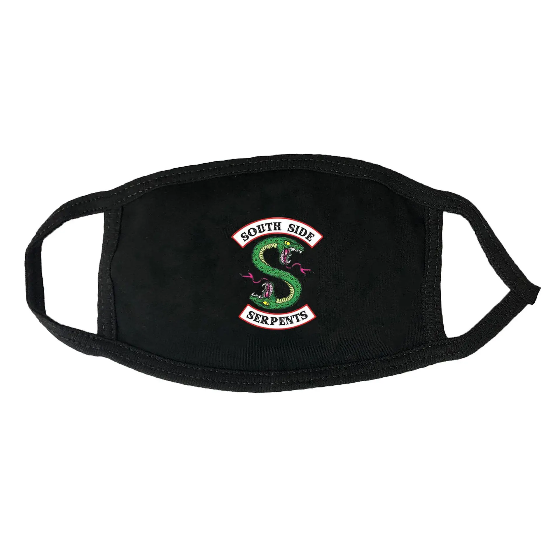 Маска-ушанка для защиты от пыли натуральный хлопок однотонный с буквенным