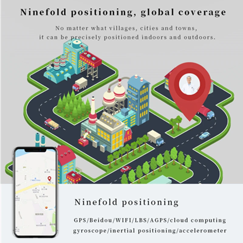 Смарт-часы D200 для пожилых людей трекер с функцией отслеживания сердечного ритма